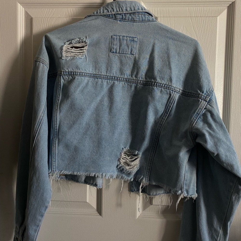 Cropped forever 21 Jean jacket